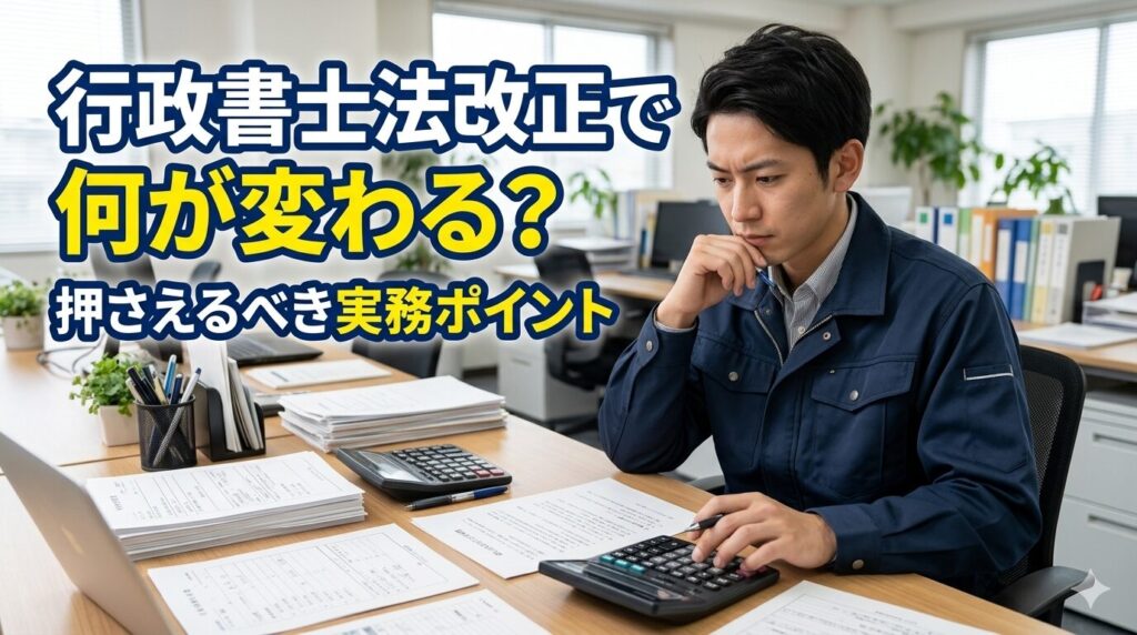 行政書士法改正で看板業者は何が変わる？2026年施行で押さえるべき実務ポイント